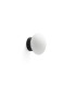 Nubo 12cm Globe Wall Lights Matt Black Opal IP44 2700K-1