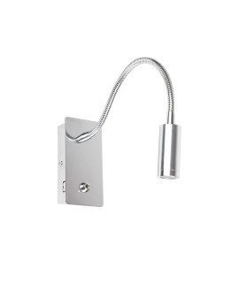 Juliet USB C Reading Wall Light Chrome 3000K-1