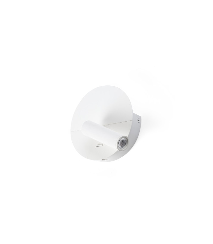 Duas USB C Reading Wall Light Matt White 2700K-1