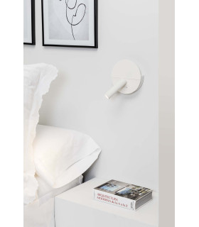 Duas USB C Reading Wall Light Matt White 2700K-2