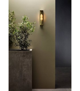 LED Outdoor Wall Light Natural Brass IP44, E27 - 2