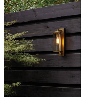 Outdoor Wall Light Antique Brass IP23, E27 - 2