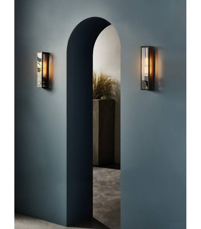 LED Outdoor Wall Light Bronze IP44, E27 - 2