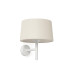 Windsor Wall Lamp with Shade Matt White Linen 1x E27-1