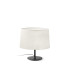 Windsor Table Lamp with Round Tapered Shade Matt Black Linen 1x E27-1