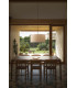 Samba Simple Cylindrical Pendant Ceiling Light Matt Black Beige 3x E27-2