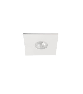 Tast Square Recessed Downlight Matt White IP65 2700K-1