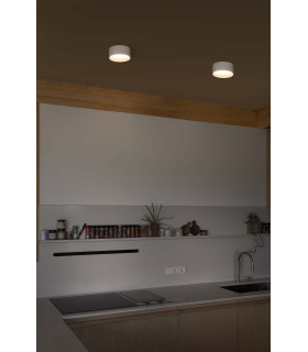 Mizu 15W Surface Mounted Downlight Black Matt White 2700K-2