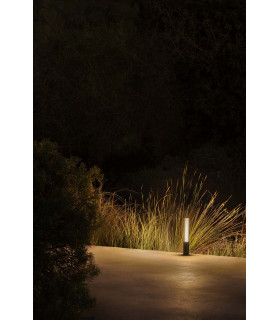 Tura 65cm Outdoor Bollard Dark Grey IP65 3000K-2