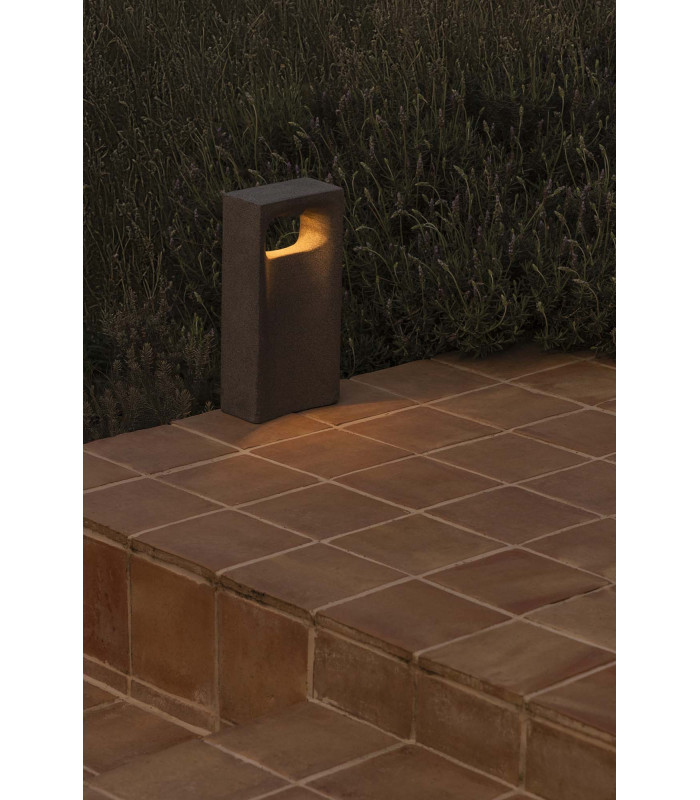 Glint Outdoor Pedestal Light Concrete IP55 3000K-2