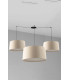 Samba Cluster Pendant Ceiling Light Black Beige 9x E27-1