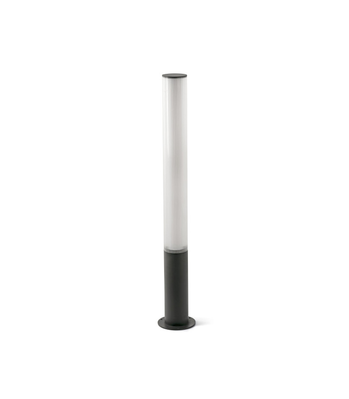 Tura 105cm Outdoor Bollard Dark Grey IP65 3000K-1