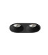 Gas Recessed Downlight Matt Black 2x GU10-1