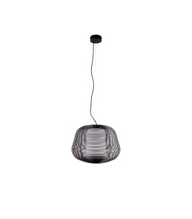 Nara Outdoor Pendant Ceiling Light Matt Black 1x E27 IP65-1