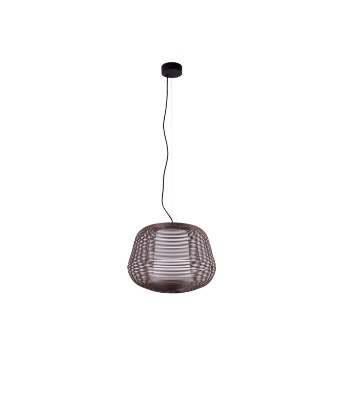 Nara Outdoor Pendant Ceiling Light Rust Brown 1x E27 IP65-1