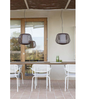 Nara Outdoor Pendant Ceiling Light Rust Brown 1x E27 IP65-2
