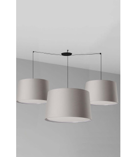 Windsor Cluster Pendant Ceiling Light Black Grey 9x E27-1