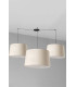 Windsor Cluster Pendant Ceiling Light Black Linen 9x E27-1