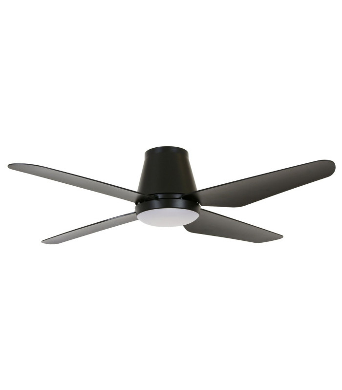 Lucci Air Aria AC 122cm Ceiling Fan Matt Black Integrated 18W Led Remote Control-1