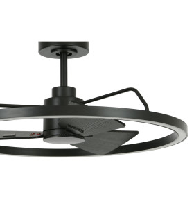 Lucci Air Cessna DC 70CM Ceiling Fan Black Led Remote Control-2