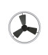 Lucci Air Cessna DC 70CM Ceiling Fan Black Led Remote Control-5