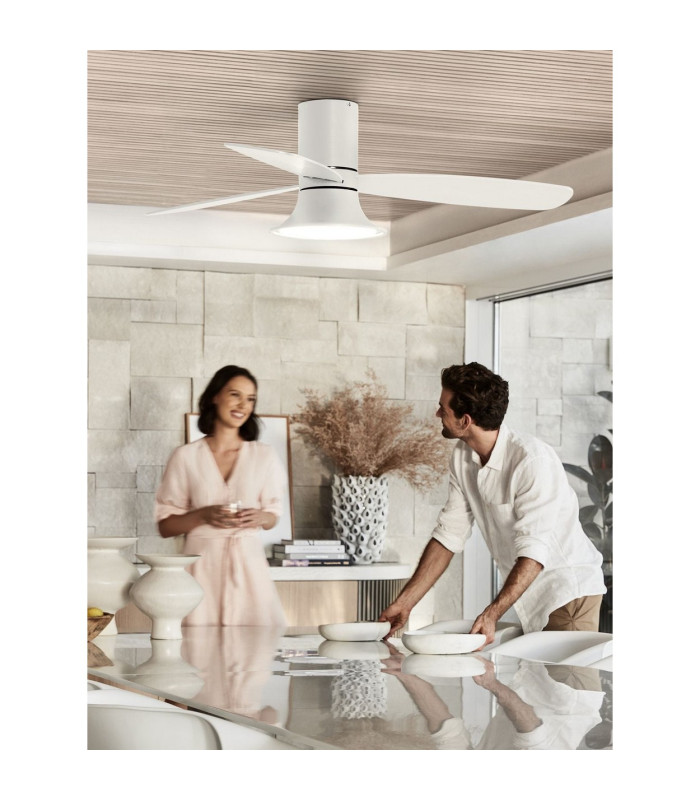 Lucci Air Flusso DC 132cm Ceiling Fan Matt White GX53 Remote Control-5