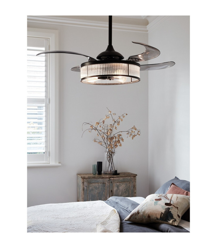 Fanaway Corbelle AC 121cm Ceiling Fan Antique Black E27 Remote Control-4