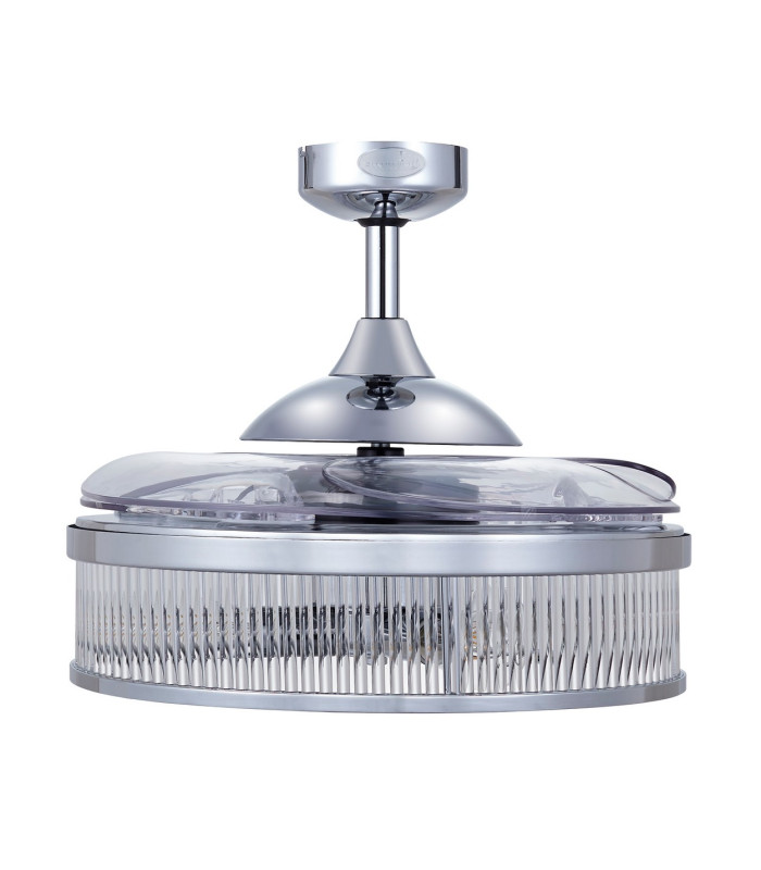 Fanaway Corbelle AC 121cm Ceiling Fan Chrome E27 Remote Control-2