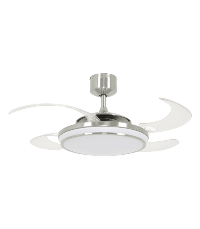 Fanaway Evo AC 121cm Ceiling Fan Brushed Chrome Integrated Led Remote Control-1