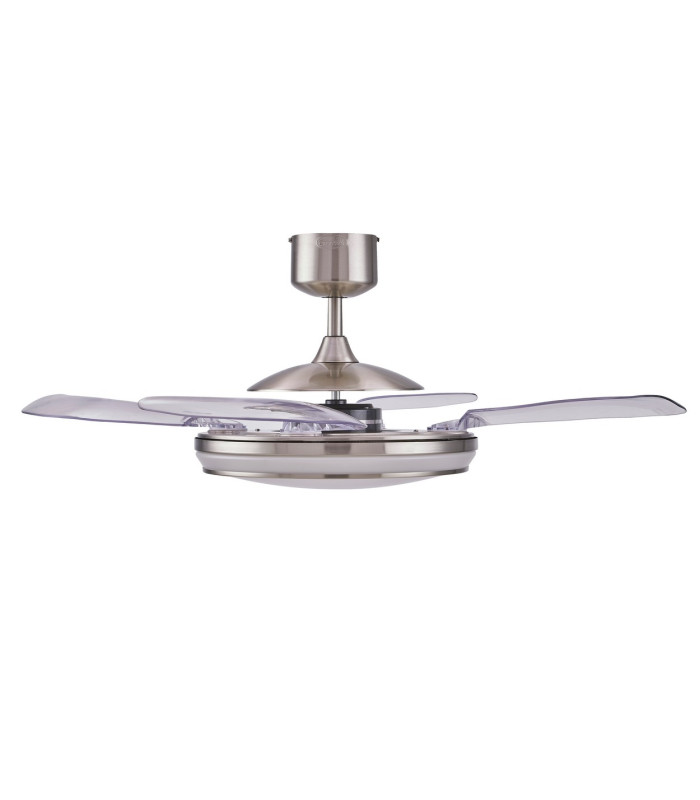 Fanaway Evo AC 121cm Ceiling Fan Brushed Chrome Integrated Led Remote Control-2