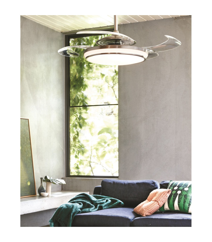 Fanaway Evo AC 121cm Ceiling Fan Brushed Chrome Integrated Led Remote Control-7