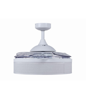 Fanaway Fraser AC 121cm Ceiling Fan White E27 Remote Control-2