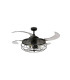 Fanaway Industri AC 121cm Ceiling Fan Matt Black E27 Remote Control-2
