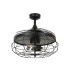 Fanaway Industri AC 121cm Ceiling Fan Matt Black E27 Remote Control-3
