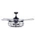 Fanaway Industri AC 121cm Ceiling Fan Matt Black E27 Remote Control-4
