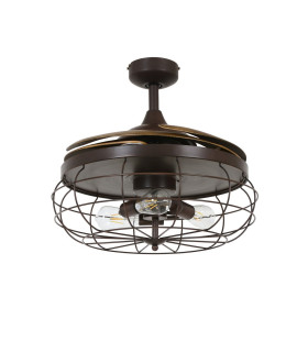 Fanaway Industri AC 121cm Ceiling Fan Oil Rubbed Bronze E27 Remote Control-2