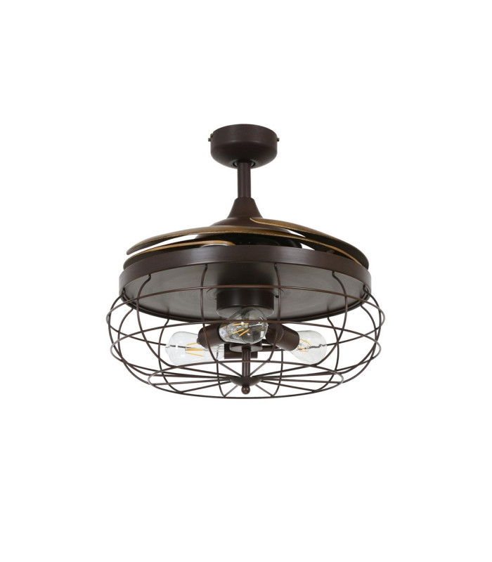Fanaway Industri AC 121cm Ceiling Fan Oil Rubbed Bronze E27 Remote Control-4