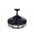 Fanaway Montclair AC 121cm Ceiling Fan Black (Koa Trim) E27 Remote Control-5