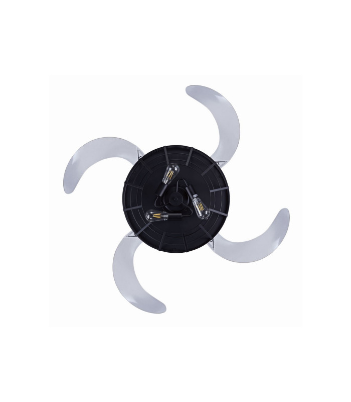Fanaway Montclair AC 121cm Ceiling Fan Black (Koa Trim) E27 Remote Control-6