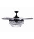 Fanaway Veil AC 121cm Ceiling Fan Antique Black E14 Remote Control-7