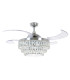 Fanaway Veil AC 121cm Ceiling Fan Chrome E14 Remote Control-1