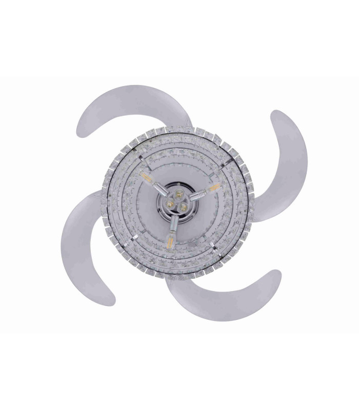 Fanaway Veil AC 121cm Ceiling Fan Chrome E14 Remote Control-5