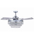 Fanaway Veil AC 121cm Ceiling Fan Chrome E14 Remote Control-6