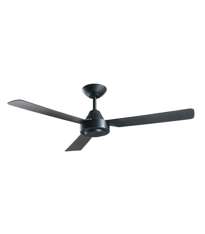 Bayside Calypso AC 122cm Ceiling Fan Black Wall Control