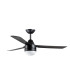 Bayside Megara AC 122cm Ceiling Fan Black Remote Control-1