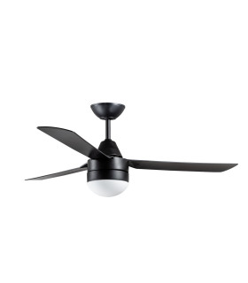 Bayside Megara AC 122cm Ceiling Fan Black Remote Control-1