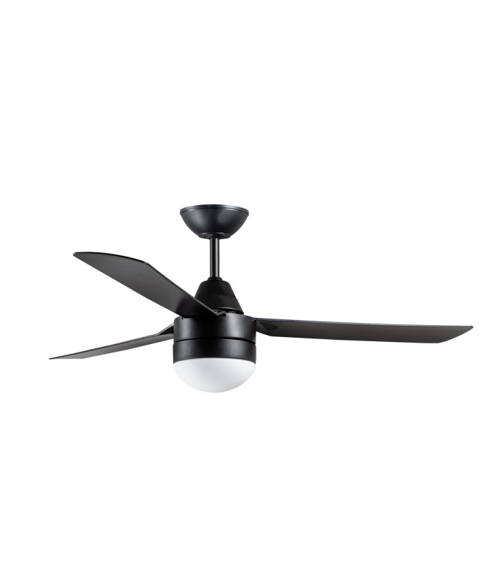 Bayside Megara AC 122cm Ceiling Fan Black Remote Control-1
