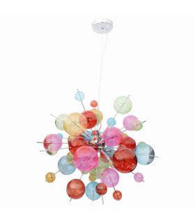 Explosion 65cm Spherical Pendant Ceiling Light Multi Colour 10xG9-1