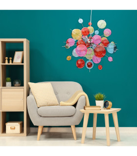 Explosion 65cm Spherical Pendant Ceiling Light Multi Colour 10xG9-2