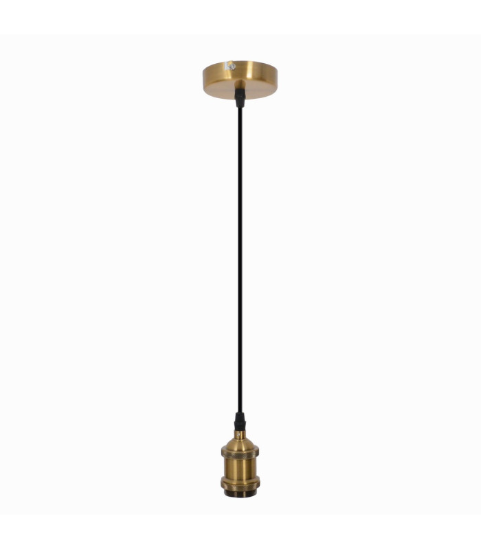 Alfa Slim Pendant Ceiling Light Brass 1xE27-1